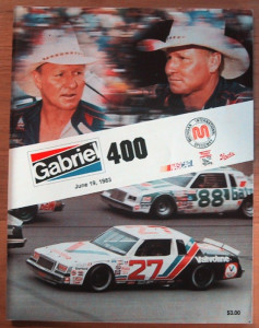 HISTORIC 1983 GABRIEL 400 RACING PROGRAM/MAGAZINE
